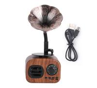 Altoparlante Bluetooth retrò con decorazioni vintage, buona qualità del suono, batteria a lunga durata, mini altoparlante portatile, forte