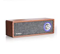 Altoparlante Bluetooth, Smalody 10W in legno classici senza fili portatili retrò per la decorazione della stanza perfetti per caffè, ristoranti, negozi di tessuti vintage, camera da letto