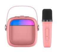 Altoparlante Bluetooth universale Musica 6 W Cool Mini Karaoke + Microfono Rosa