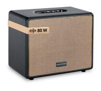 Altoparlante Bluetooth Vintage Cassa Wireless Speaker Grande USB AUX MP3 Nero