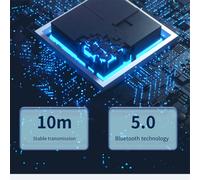 Altoparlante Bluetooth Wireless Audio per Auto con Surround Multifunzione di Alta Qualità da 400 MAh, Bianca