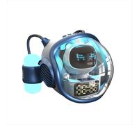 Altoparlante Bluetooth wireless con intelligenza artificiale interattiva e luce RGB, sveglia e luce notturna a forma di astronave astronauta