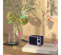 Altoparlante Bluetooth wireless DW01, portatile, stile retrò, compatibile con TV, regalo creativo per la famiglia, ideale come pensierino per le