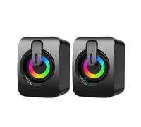 Altoparlante cablato, altoparlante per computer cablato - 1 paio di RGB per computer, altoparlante cablato USB per videogiochi, guardare film, altoparlante per musica popolare