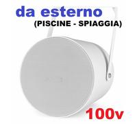 ALTOPARLANTE CASSA ESTERNO LINEA 100V PARETE MURO IP64 BIANCO piscina spiaggia