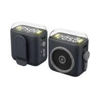 Altoparlante compatto in ABS 6,2 x 5,9 cm, design retrò, visualizzazione | Uscita audio da 5 W, luce notturna integrata, supporto magnetico, stile retrò, funzione di visualizzazione dell'ora