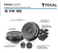 Focal Kit 2 Vie Altoparlanti Anteriori e Posteriori Volkswagen Golf 6 120Watt