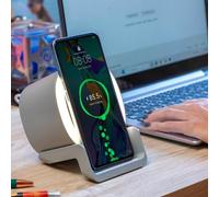 Altoparlante Souwis InnovaGoods con caricabatterie wireless e luce LED bianca
