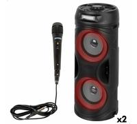 Altoparlante con Microfono Karaoke Bontempi Plastica 16 x 38 x 16 cm [2 Unità