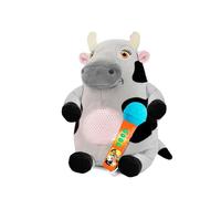 Mucca Lola con microfono. La Fattoria di Zenone (Reig4936)