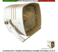 Altoparlante Cono Magnetodinamico Tweeter 4 Ω 35 W Ricambio Per Sirene Antifurto