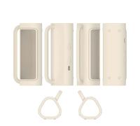 Altoparlante Custodia protettiva per Sonos Roam 2, custodia in silicone integrale antigraffio, delicata sulla pelle resistente allo sporco e agli urti(bianco chiaro)