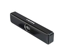 Altoparlante da tavolo, altoparlanti portatili a LED Soundbar con sveglia, altoparlanti stereo HiFi da gioco, supporto Bluetooth/AUX/U Disk, display dell'ora intelligente, per TV/telefoni/Home Theater