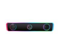 Altoparlante da tavolo, potente altoparlante per bassi, soundbar cablato portatile, connessione jack audio da 3,5 mm, sistema audio compatto e piccolo, tecnologia audio avanzata per casa, camera da
