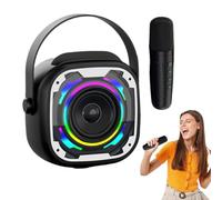 Altoparlante e Microfono per Eventi PA, Mini Subwoofer, Maniglia, RGB | Microfono da Festa con Altoparlante Maniglia, Boombox Da Esterno, Dispositivo Di Canto Con RGB, Adulti, Bambini, Smartphone,