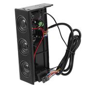 Altoparlante Frontale per Computer Fisso Nero, Stereo per Pannello | ABS e Componenti Elettronici Magnete, per Alloggiamento Unità Ottica e Connettore Audio Scheda Madre