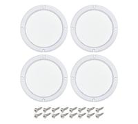 Altoparlante Griglia Custodia 5" Bianco Clacson Protezione Bianco Telaio 4pz