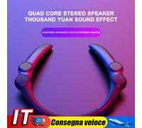 Altoparlante indossabile compatibile con Bluetooth, cassa audio stereo wireless