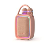 Altoparlante karaoke Bluetooth con 2 microfoni - Singy Party Rose - Luce LED Multicolore - Portatile Ricaricabile USB-c - Bluetooth, Scheda SD, aux