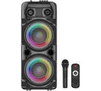 Altoparlante Karaoke - INOVALLEY - KA123-XXL - Bluetooth V5.0 - 75 cm - 900 W - Nero - Nouvo