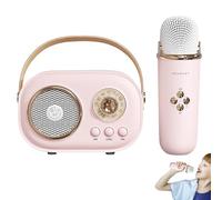 Altoparlante karaoke portatile, Karaoke portatile - Piccola macchina per karaoke wireless - Piccola macchina per karaoke con microfoni wireless, karaoke portatile con effetti di cambio voce