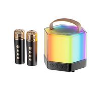 Altoparlante karaoke wireless, macchina per karaoke per adulti,altoparlante portatile con microfono | Strumento di intrattenimento sonoro stereo per feste, incontri familiari, barbecue nel cortile e a