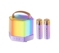 Altoparlante karaoke wireless, macchina per karaoke per adulti | altoparlante portatile con microfono | Strumento di intrattenimento sonoro stereo per feste, incontri familiari, barbecue nel