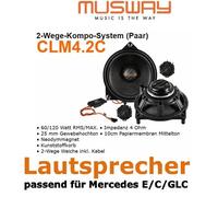 Musway CLM4.2C 10cm (4”) Altoparlante Compatibile Con Mercedes Glc C253 SUV