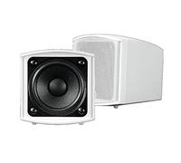 Omnitronic Altoparlanti da parete OD-2T 100V 30W Coppia Bianco Uso esterno
