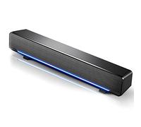 Altoparlante PC Soundbar, USB Wired HiFi Stereo Sound Sound Bar Altoparlante Boombox con Bass Home Theater Altoparlante TV per PC Smartphone(nero)