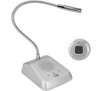 Altoparlante per Citofono da Finestra, Citofono da Sportello Bancario, Altoparlante in Vetro, Citofono Bidirezionale, Cercapersone, Altoparlante, Guscio in Metallo, 110 V-240 V