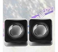 Altoparlante per Computer Mini USB 2.0 di Altoparlanti Multimediali per Musica Stereo da Tavolo per Camera da Letto di Casa e Ufficio, Materiale ABS