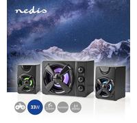 Nedis Altoparlante per gaming GSPR31021BK 2.1 11 W USB LED Nero