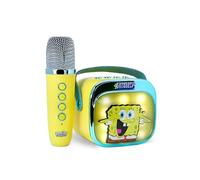 Altoparlante per karaoke wireless con microfono e luci LED SpongeBob compatibile con qualsiasi sorgente audio Bluetooth