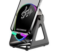 Altoparlante Per Telefono | Con Luce Rotazione 180° Suono Stereo,Supporto Per Cellulare Con Altoparlante E Caricatore | Per Compleanno Natale Regali Per Calze Uomini Donne Ragazzi Ragazze Adulti