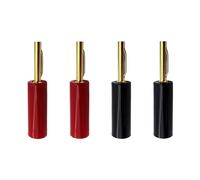 Altoparlante placcato in oro con connettore a banana da 4 mm, 8 pezzi, senza corno di saldatura(8 Red)