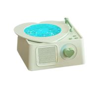 Altoparlante portatile, altoparlante wireless per musica, a forma di giradischi, attrezzatura per campeggio, ragazzi, adulti, studenti, amanti della musica