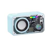 Altoparlante portatile - audio con luce a LED | Altoparlante in stile robot wireless con suono surround 3D e LED colorati per il campeggio, festa sulla spiaggia, altoparlanti surround 3D Rechargeabl