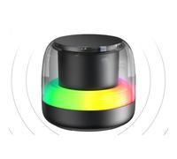 Altoparlante portatile - Bass Wireless 5.0 Subwoofer Speaker con luce RGB - Lettore musicale portatile con 7 luci di respirazione sfumate preimpostate per camera da letto, viaggi, feste, auto