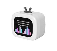 Altoparlante portatile Bluetooth con schermo, piccolo altoparlante stereo intelligente mini LCD con schermo, subwoofer carino