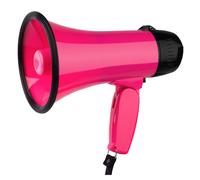 Altoparlante portatile da 25 W, piccolo megafono, rosso rosa.