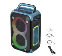 Altoparlante Portatile da 60 W Ad Alta Potenza con Luci RGB Altoparlanti Wireless BT, Batteria a Lunga Durata, Suono Ad Alta fedeltà, per il Divertimento in Casa/all'aperto, Perfetto per gli