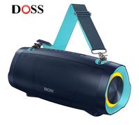 Altoparlante portatile DOSS Bluetooth 5.3 70W Suono audace Bassi 24 ore di riproduzione con luci a LED Power Bank Altoparlante wireless impermeabile IPX6