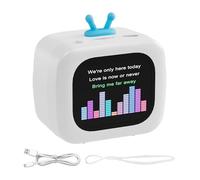 Altoparlante portatile, lettore musicale in stile TV con touchscreen, dispositivo audio wireless multifunzione da 5,9 x 3,8 x 6 cm, per campeggio, spiaggia, dormitorio universitario, palestra