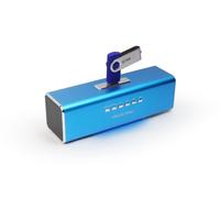 Altoparlante portatile MusicMan MA Soundstation - Suono stereo - Radio FM integrata, lettore MP3, USB, AUX / Line-In, scheda MicroSD - Tempo di riproduzione 6 ore - Ideale per viaggiare (Blu)