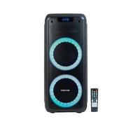 Altoparlante portatile wireless Fonestar Party-Duo con karaoke nero