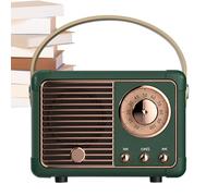 Altoparlante retrò: Simpatico Audio Stereo Vintage, Lettore musicale Wireless Compatto, Accessorio decorativo per la casa | Design elegante con uscita audio chiara per desktop D