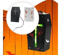 Altoparlante Scream Box di Halloween con adesivi, rumoroso per cortile, casa