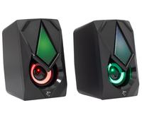 White Shark Set Altoparlanti Gaming Speakers USB RGB