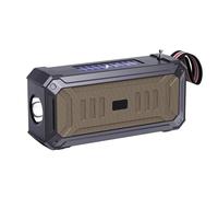 Altoparlante solare portatile - Altoparlante esterno impermeabile, scatola audio wireless wireless | Dispositivo audio solare ad alta fedeltà con costruzione robusta, lunga durata